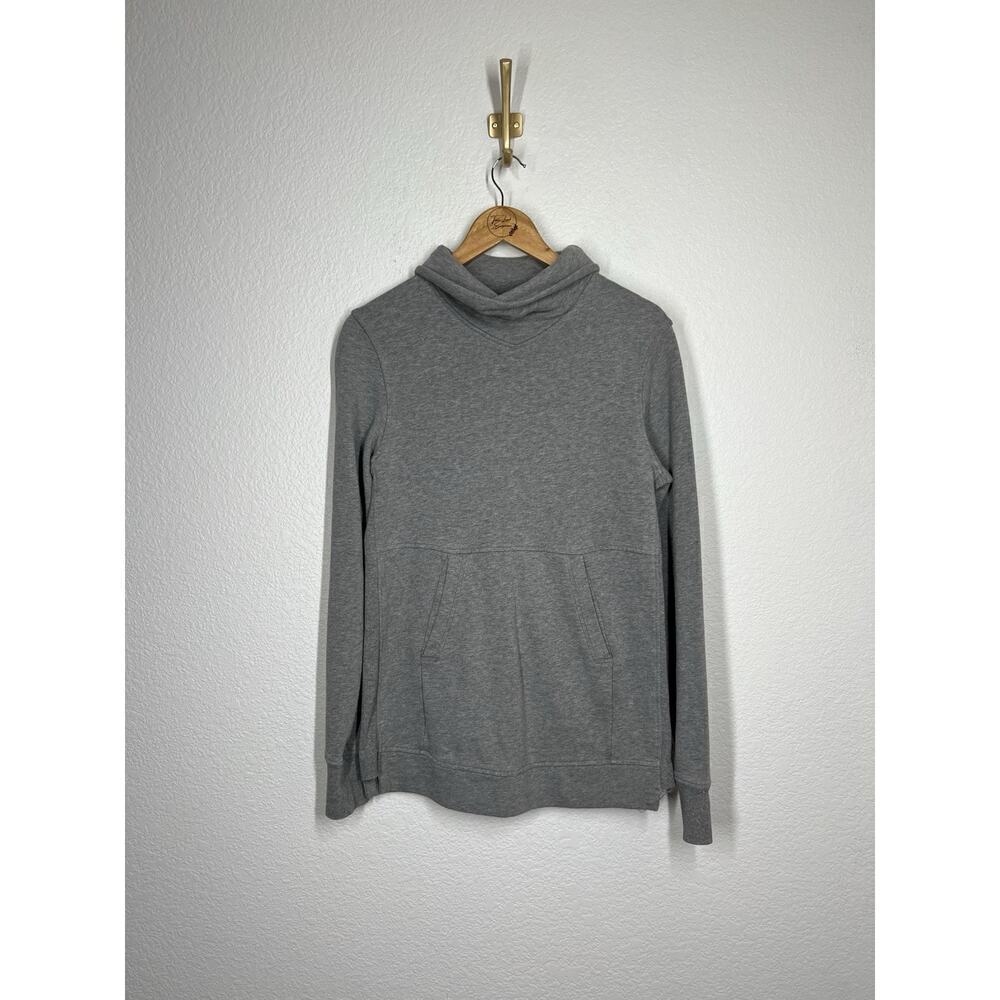 Lululemon Press Pause Pullover Heathered Medium Grey Size 6